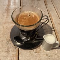 Coffee with soy milk on the side  at AIN SOPH.Journey in Tokyo