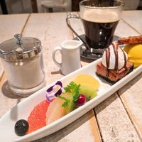 A dessert platter to complete the dining experience. at AIN SOPH.Journey in Tokyo