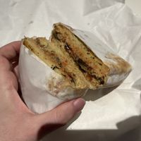Sandwich focaccia mijoté d’aubergines  at Sugarr Mamie in Paris
