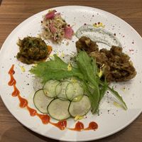 Fried soy meat  at Onari Yokocho in Kamakura