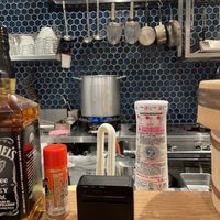 The open kitchen  at Onari Yokocho in Kamakura