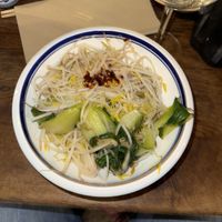 Spaghetti larghi come una cintura, pak choi, aglio e olio   at LAO 老 in Turin