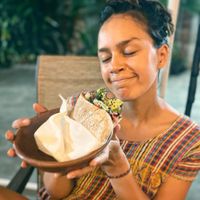 Falafel Pita at Ashwagandha Store - Peace Core in Bucerias