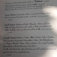 Grün geschrieben at Café Moritz in Muensingen