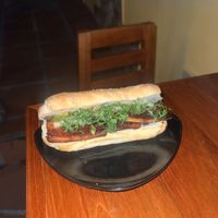 Tofu Banh Mi   at Antojitos de La Sirenita  in Puerto Ayora