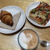 Vegan croissant and focaccia  at Black Cockatoo Bakery  in Katoomba
