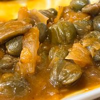 stufato di capperi at Marathoriza Local Cuisine in Serifos