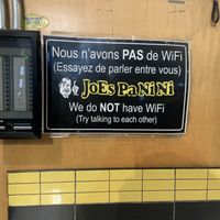   at Joes Panini 24Hrs in Montreal