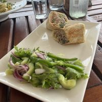 Bean burrito- tasted better than it looks!  at Blue Marlin in Ukunda