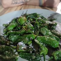 Pimientos de Padrón at Pata Negra in Nijar