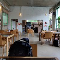 Inside at Bar Recyclart in Brussels