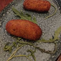 Croquetas veganas (riquísimas) at Green & Burger in Sant Feliu De Guixols