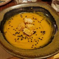 Crema de moniato at Green & Burger in Sant Feliu De Guixols