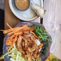 M3 on lunch menu (luke-warm rice noodles) at Loy Vegan in Trier