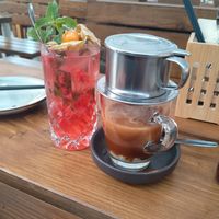 vietnamese coffee (the cream was really good in there) at Loy Vegan in Trier