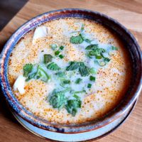 Coconut soup at Loy Vegan in Trier