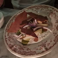 Insalata di patate e menta at Faubourg Daimant in Paris