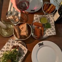 Food - croquettes were yummy!  at Faubourg Daimant in Paris