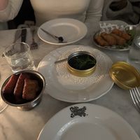 Vegan caviar and mushroom croquets   at Faubourg Daimant in Paris