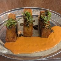 Potato millefeuille at Faubourg Daimant in Paris