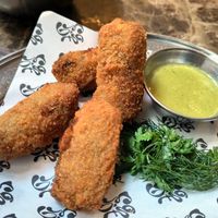 Muhsroom croquettes at Faubourg Daimant in Paris