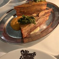 Potato millefeuille  at Faubourg Daimant in Paris