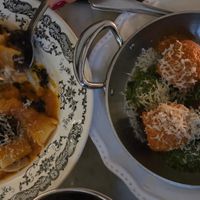 Polpette and pasta at Faubourg Daimant in Paris