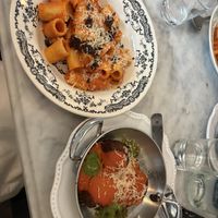 Rigatone with meatballs  at Faubourg Daimant in Paris