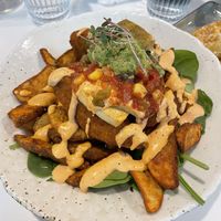 California bowl with wedges and spinachh  at Namo Cafe Bistro in Calgary