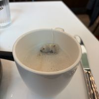 London Fog with oat milk, delicious!  at Namo Cafe Bistro in Calgary