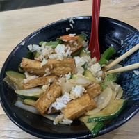 Teriyaki tofu   at Okasan Ramen in South Bend