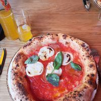 Vegane Salami (Salami war unter der Soße) at 60 seconds to Napoli in Muenster