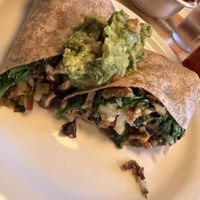 Vegan breakfast burrito  at Driftwood Cafe in South Lake Tahoe