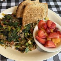 Vegan scramble - yummy!   at Driftwood Cafe in South Lake Tahoe