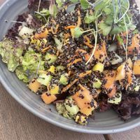 Papaya Quinoa Salad with Lime Miso Dressing   at The Naughty Fox in Santa Catalina Island