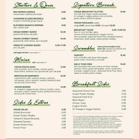 Vegan menu   at Kerbey Lane Cafe - San Antonio in San Antonio