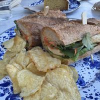 Bahn mi (tofu, sriracha vegan aioli)  at Dialog Cafe in West Hollywood