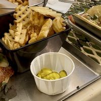 Veggie burger made vegan and the falafel tacos   at Mammoth Brewing Company in Mammoth Lakes