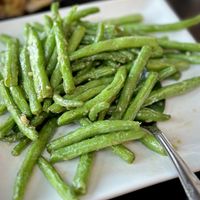 Stir-fried String Beans with Garlic   at Canaan Cafe in Lomita