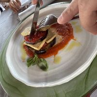 Parmigiana di melanzane e tofu  at Ristorante Il Boschetto in Follonica