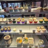 Mix of vegan and non-vegan cupcakes at The Green Bakery in Sydney