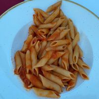 Pasta with tomatoes at Arcobaleno in Medulin