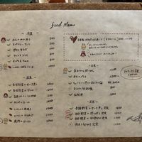 Food menu - vegan options labeled with the green leaf hearts (Jopanese menu only)   at Mer in Tokyo