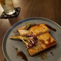 Tofu steak at Mer in Tokyo