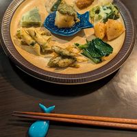 Appetizers plate at Mer in Tokyo