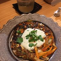 Fantastic okonomiyaki!  at Mer in Tokyo