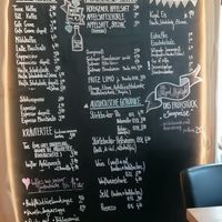 Die Speisekarte at Gartencafé Wiligrad in Luebstorf