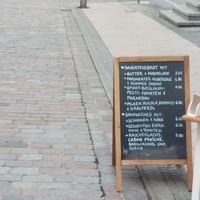 Brot Karte mit einer veganen Option at A.B. Coffee in Schwerin