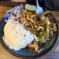 Ginisa tofu   at Lazy Panda Pan Asian in Manchester