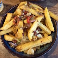 Salt and pepper chips  at Lazy Panda Pan Asian in Manchester